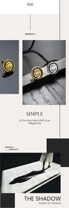 Detail of lion head studs in gold and silver finish with crown relief on wood background