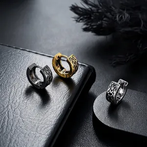 Orecchini a Cerchio con Nodo Celtico in Rame Vintage per Uomo Donna Design a Treccia Intrecciata Oro Argento Antico Gioielli