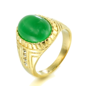 Vintage Stainless Steel Signet Ring For Men Women Tiger Eye Blue Sandstone Rhinestone Retro Polished Gemstone Finger Ring