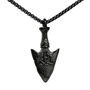 Viking Odin Keltische Knoop Pijlspunt Hanger Voor Mannen Roestvrij Staal Retro Punk Gothic Sieraden Cadeau