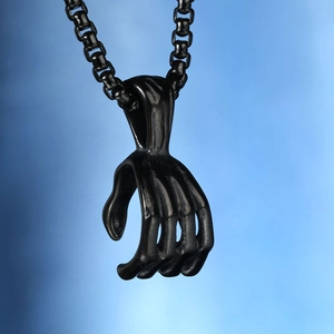 Pendentif Main de Squelette en Acier Inoxydable Seul Sans Chaîne Bijoux de Mode Hip Hop Punk Gothique pour Hommes Femmes