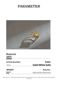 Detail of irregular molten texture on S925 sterling silver square adjustable ring