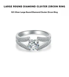 Macro shot of S925 sterling silver ring with V-edge setting and sparkling round zircon