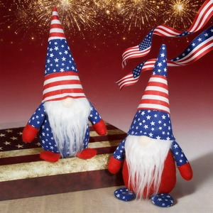 Independence Day Gnomes Rudolph Faceless Old Man Decoration Stars Stripes Patriotic Non Woven Fabric Plush Gnome Ornament For Party Home Decor