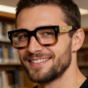 Lunettes De Soleil Carrées Avec Monture PC Et Branches En Métal Gravé Hommes Mode Rétro Protection UV400 Vintage