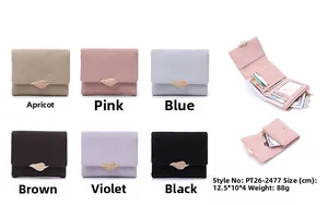Internal structure of women's leaf buckle wallet showing card slots and compartments