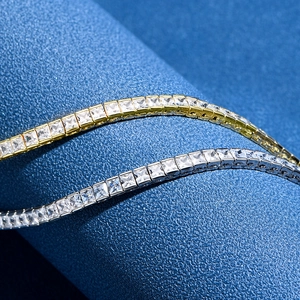 925 silver 4mm princess cut tennis bracelets in gold and silver finishes with zircon