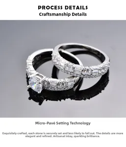 Detail of 925 silver ring set with 6mm main stone and micro-pave setting craftsmanship