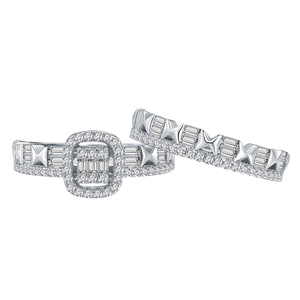 Luxury S925 silver hourglass rings set with rectangular and round cubic zirconia stones