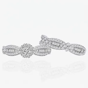 Exquisite Snowflake 925 Sterling Silver Ring For Women Zirconia Micro-set Flower Stacking Ring Luxurious Wedding Jewelry