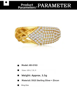 Detailed view of two-sided S925 sterling silver ring with mesh texture and micro-pave zircons