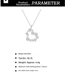 Macro detail of S925 sterling silver heart necklace pendant with full zircon micro-paving