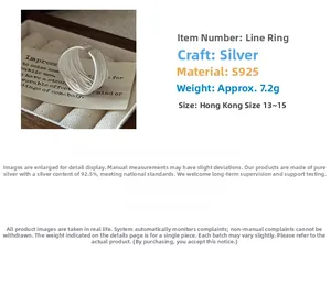 S925 sterling silver multilayer ring detail showing matte finish and 7.2g weight