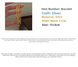 Detailansicht eines S925 Silber Mesh-Armbands in Goldoptik mit 15+3 cm verstellbarer Länge