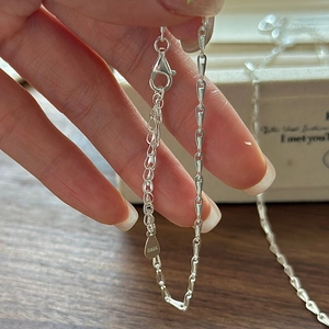 Korean Style 925 Sterling Silver Bracelet For Women Vintage Minimalist Adjustable Chain Bracelet Fashion Jewelry Hand Accessories Gift