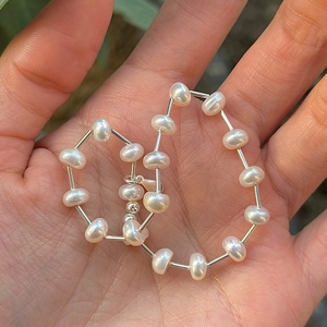 S925 Sterling Silver Pearl Bracelet For Women Minimalist Niche Design Ins Style Adjustable Beaded Bracelet Fashion Jewelry Gift