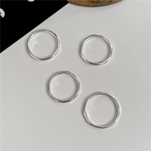S925 Sterling Silver Rhombus Faceted Ring Minimalist Wave Texture Irregular Band Jewelry For Women Korean Fashion Simple Finger Ring