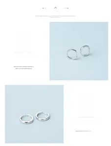 Détails de boucles d'oreilles créoles en argent S925 avec une finition polie électroplaquée