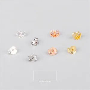 S925 Sterling Silver Earring Backs Stoppers Butterfly Bullet Silicone Styles Replacements For Studs Earrings DIY Jewelry Findings