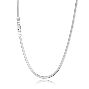 Flat S925 sterling silver snake chain choker necklace with Italy hallmark and lobster clasp