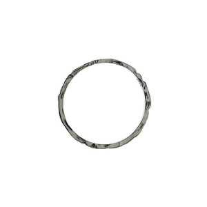 Minimalist S925 sterling silver ring featuring a handcrafted hammered texture on a slim band