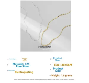 Detailed view of 925 sterling silver heart link chain necklaces in gold and silver finish