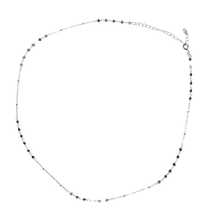 Sparkling S925 sterling silver minimalist heart necklace with shiny lobster clasp