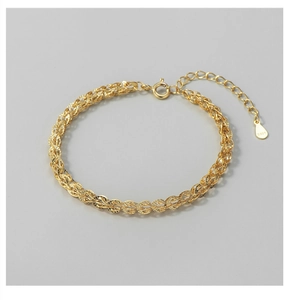 Detail of S925 sterling silver phoenix tail chain with spring clasp and adjustable link