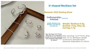 Dettaglio macro del set di gioielli in argento S925 con collana e braccialetto