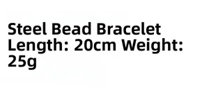 Detaillierte Größentabelle für Handschellen-Armband mit 20cm Länge und 25g Gewicht