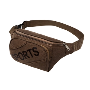Men's Oxford Cloth Waist Bag Outdoor Sports Running Belt Bag Multi-Layer Phone Pouch Wear-Resistant Casual Fanny Pack