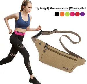 Sac banane de course kaki polyvalent pour le sport avec sangle réglable et plusieurs couleurs