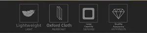 Detailed view of the large capacity oxford fabric mobile phone pouch for belt attachment