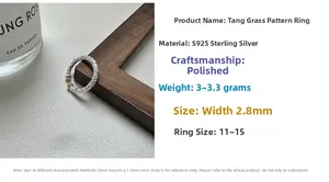 Detailaufnahme des S925 Sterlingsilberrings mit strukturiertem Arabesque-Musterdesign