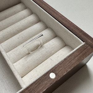 Minimalist S925 sterling silver bar ring with adjustable open band and polished finish