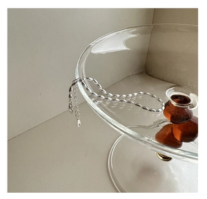 Detail of S925 sterling silver beaded bracelet with lobster clasp and extension chain