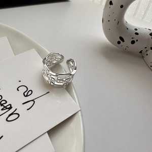 Minimalist 925 sterling silver triple layer pig nose chain open ring for women