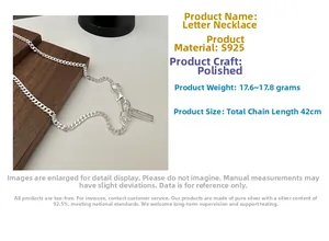 Detailed macro view of S925 sterling silver necklace with Future Expectation tag