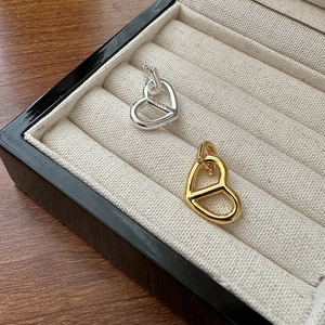 925 Sterling Silver Heart Pendant Necklace Minimalist Hollow Double Heart Choker For Women Elegant Fashion Jewelry Gift