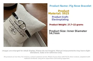 Détail du bracelet en argent sterling S925 maillon ancre avec finition en émail noir