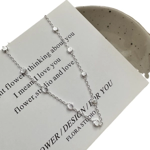 Italian S925 sterling silver chain necklace with textured round beads in a modern style