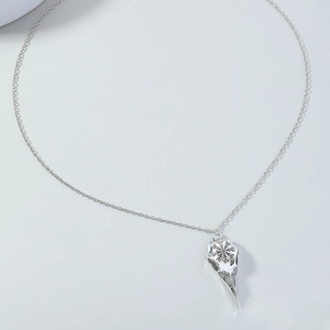 Vintage Wikinger Vogelschädel Leuchtend Legierung Halskette Gotik Punk Vegvisir Kompass Anhänger Für Herren Damen Schmuck