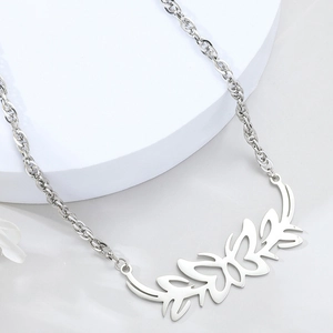 Vintage Tribal Butterfly Pendant Necklace For Women Men Stainless Steel Hollow Out Rope Chain Y2K Aesthetic Jewelry Gift