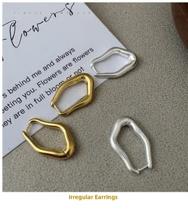 Detailed macro view of S925 sterling silver geometric earrings with matte brushed finish