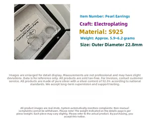 Détail de boucles d'oreilles créoles torsadées en argent 925 de 22,8 mm de diamètre