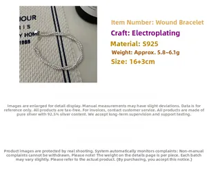 Detail of S925 sterling silver double layer bracelet with plating craft and 16+3cm adjustable chain