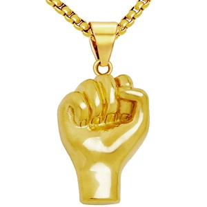 Hip Hop Faust Anhänger Halskette Für Herren Damen Legierung Galvanisiert Veneziakette Gold Silber Schwarz Minimalistischer Schmuck