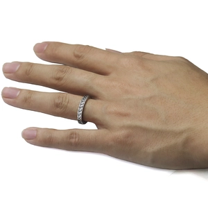 Retro silver chain pattern open ring in stainless steel for men and women worn on hand