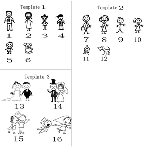 Detailed selection guide of cartoon family avatars for personalized keychain engraving