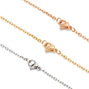 Collier photo personnalisé chaînes en acier inoxydable or, argent et or rose